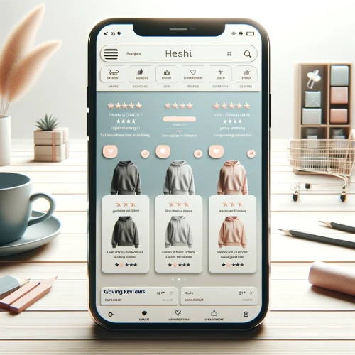 Improving Sales With Squarespace E-Commerce Features - Smartphone displaying clothing e-commerce website.