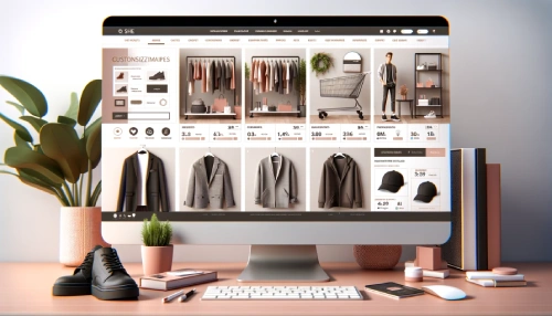 Squarespace E-Commerce Features for Fashion Retailers - Desktop computer displaying a fashion retail website.