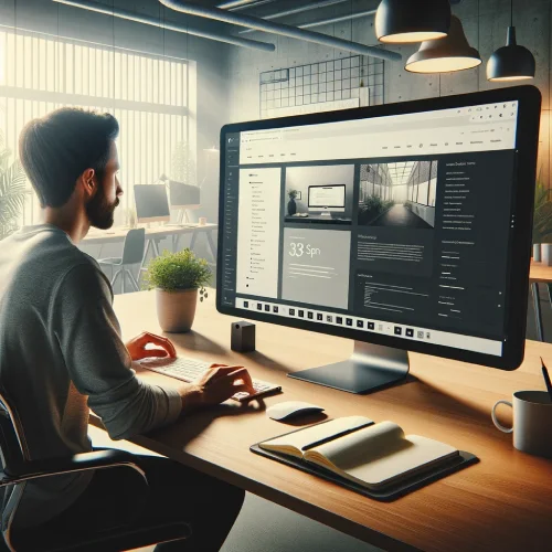 Will Squarespace Replace Web Developers - a web developer working on his desk