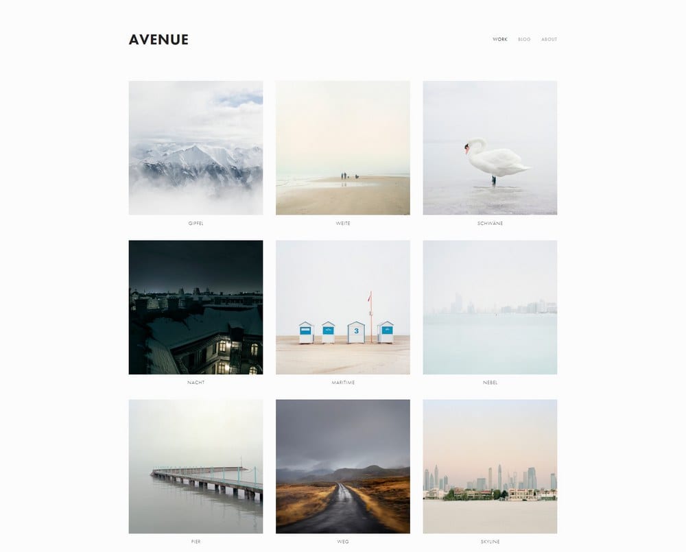Best Squarespace Templates for a Creative Agency - Cartoon of Avenue Template