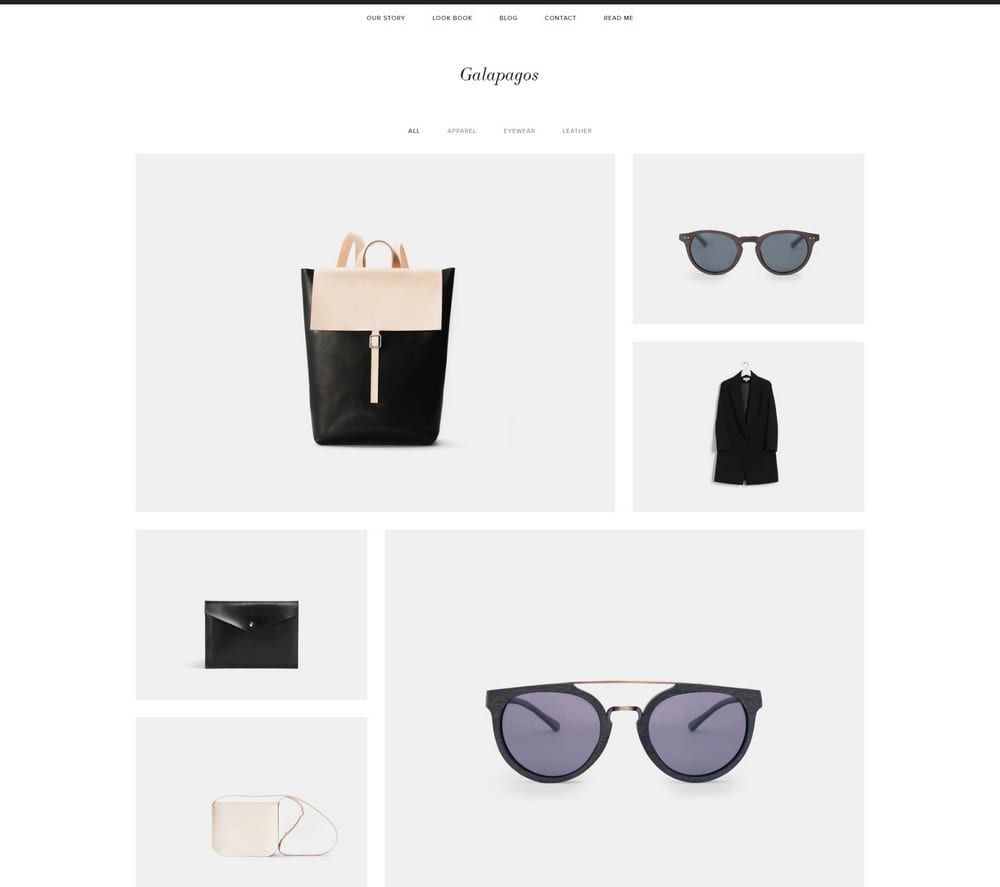 Squarespace eCommerce Templates -  Cartoon of Galapagos Template