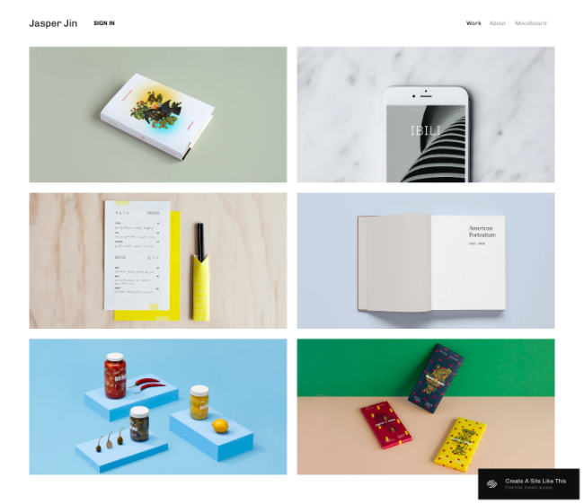 jasper squarespace template demo