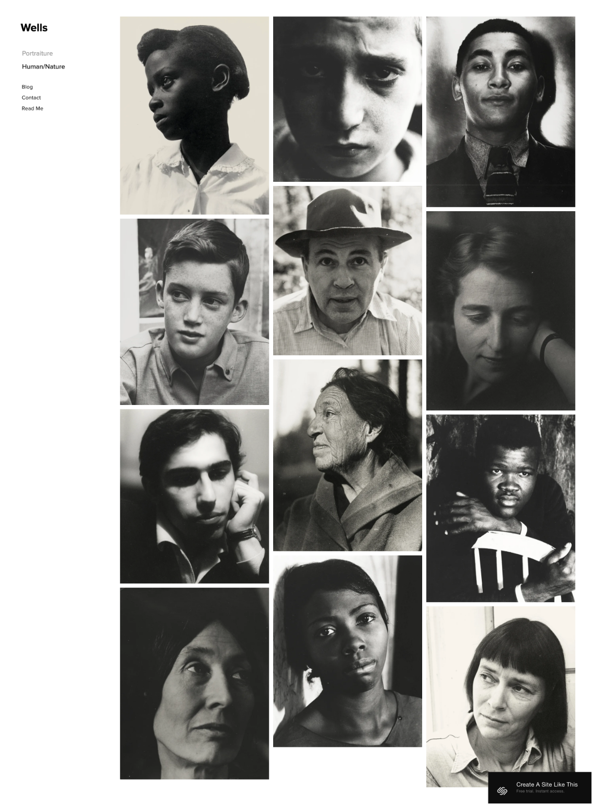 wells demo squarespace template