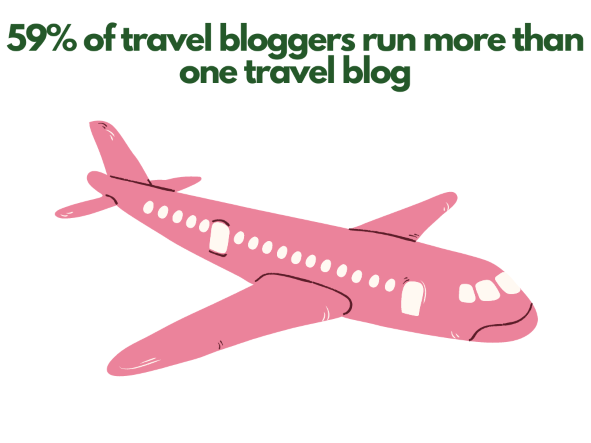 Travel Blog Name Generator - cartoon of a pink airplane